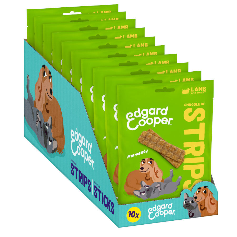 75 g Edgard & Cooper Tiras de Cordero y Pavo snack para perros, , large Imagen numero 9